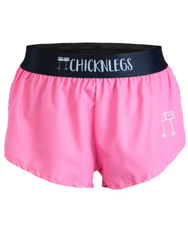 ChicknLegs Bubblegum Pink running shorts