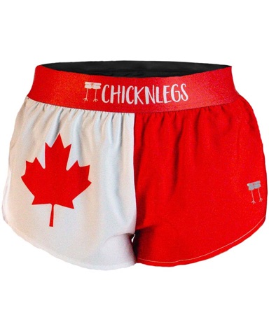 ChicknLegs Canada Flag running shorts