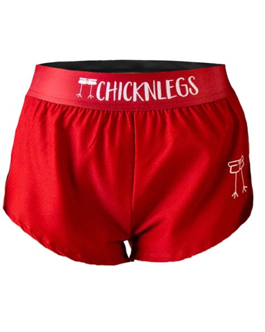 ChicknLegs Cardinal Red running shorts