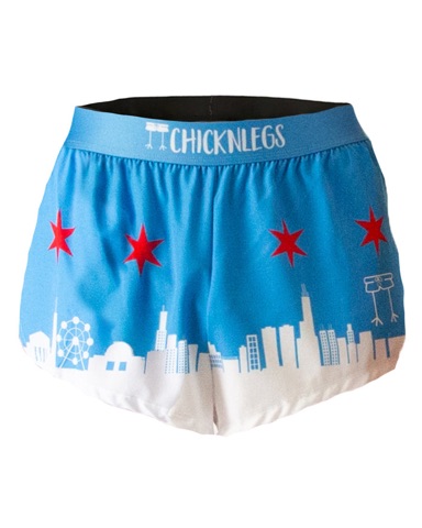 ChicknLegs Chicago Skyline running shorts