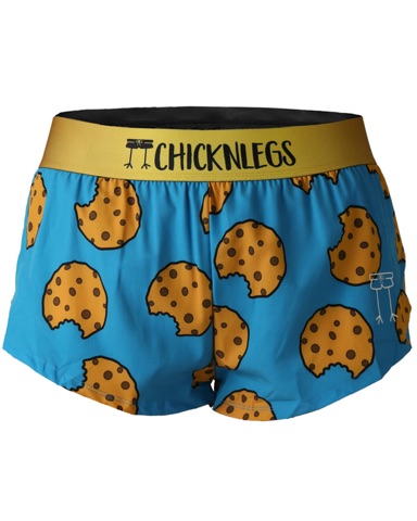 ChicknLegs Chocolate Chip Cookies running shorts
