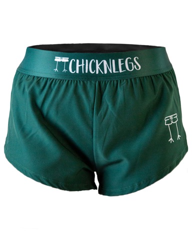 ChicknLegs Forest Green running shorts