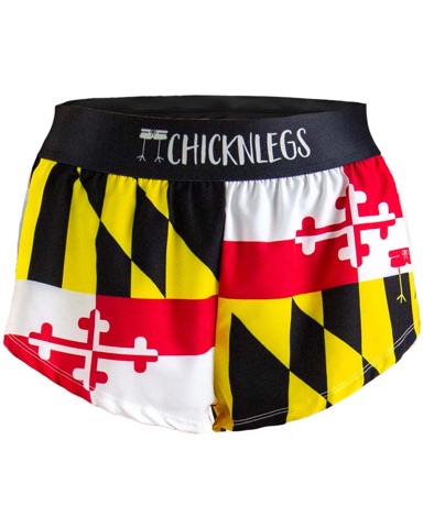 ChicknLegs Maryland Flag running shorts