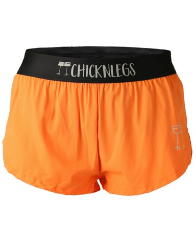 ChicknLegs Neon Orange running shorts