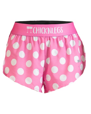 ChicknLegs Pink Polka Dot running shorts