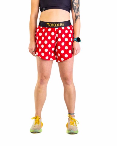 ChicknLegs Red Polka Dot running shorts