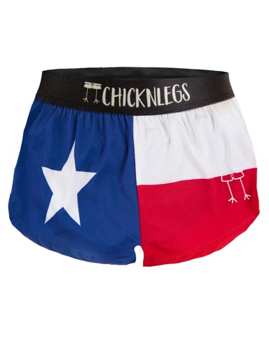 ChicknLegs Texas Flag running shorts