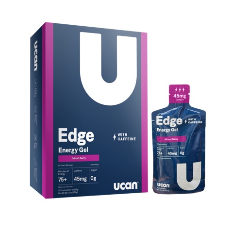 UCAN Edge Energy Gel + Caffeine Mixed Berry