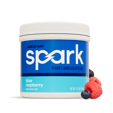 AdvoCare Spark Blue Raspberry canister